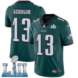Nike Philadelphia Eagles #13 Nelson Agholor Midnight Green Team Color Super Bowl LII Youth Stitched NFL Vapor Untouchable Limited Jersey