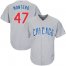 Chicago Cubs #47 Miguel Montero Grey Road Stitched Youth MLB Jersey