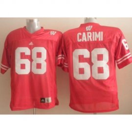 Wisconsin Badgers 68 Gabe Carimi Red College Football Jersey