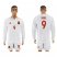 Spain #9 Torres White Away Long Sleeves Soccer Country Jersey