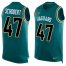 Nike Jacksonville Jaguars #47 Joe Schobert Teal Green Alternate Mens Stitched NFL Limited Tank Top Jersey