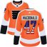 Adidas Philadelphia Flyers #47 Andrew MacDonald Orange Home Authentic USA Flag Womens Stitched NHL Jersey