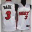 Kids Miami Heat 3 Wade White Jersey Cheap