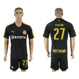 Dortmund #27 Castro Away Soccer Club Jersey