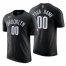 Brooklyn Nets Custom Black Mens Nike 2021-22 NBA 75th Anniversary Diamond T-Shirt