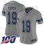 Nike Dallas Cowboys #19 Amari Cooper Gray Womens Stitched NFL Limited Inverted Legend 100th Season Jersey