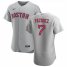 Boston Red Sox #7 Christian Vazquez Mens Nike Gray Road 2020 Authentic Team MLB Jersey