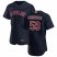 Cleveland Indians #59 Carlos Carrasco Mens Nike Navy Alternate 2020 Authentic Player MLB Jersey