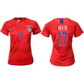 Womens USA #17 Heath Away Soccer Country Jersey