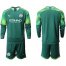 Manchester City Blank Army Green Goalkeeper Long Sleeves Soccer Club Jersey