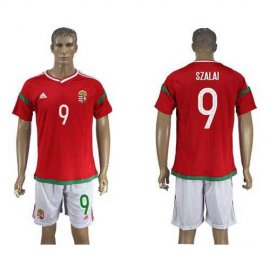 Hungary #9 Szalai Home Soccer Country Jersey