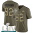 Nike Kansas City Chiefs #92 Tanoh Kpassagnon Olive/Camo Super Bowl LIV 2020 Mens Stitched NFL Limited 2017 Salute To Service Jersey