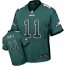 Nike Philadelphia Eagles #11 Carson Wentz Midnight Green Team Color Mens Stitched NFL Elite Drift Fashion Jersey