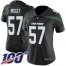 Nike New York Jets #57 C.J. Mosley Black Alternate Womens Stitched NFL 100th Season Vapor Limited Jersey
