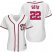 Washington Nationals #22 Juan Soto White Home Womens Stitched MLB Jersey
