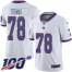 Nike New York Giants #78 Andrew Thomas White Mens Stitched NFL Limited Rush 100th Season Jersey