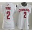 Cheap Women Cleveland Cavaliers #2 Kyrie Irving White Swingman NBA Jerseys