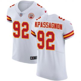 Nike Kansas City Chiefs #92 Tanoh Kpassagnon White Mens Stitched NFL Vapor Untouchable Elite Jersey