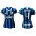 Womens Inter Milan #4 J.Zanetti Home Soccer Club Jersey