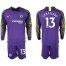 Chelsea #13 Caballero Purple Goalkeeper Long Sleeves Soccer Club Jersey