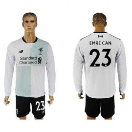 Liverpool #23 Emre Can Away Long Sleeves Soccer Club Jersey