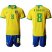Brazil #8 R. Augusto Home Soccer Country Jersey