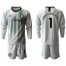 Chelsea #1 Arrizabalaga Grey Goalkeeper Long Sleeves Soccer Club Jersey