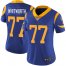 Nike Los Angeles Rams #77 Andrew Whitworth Royal Blue Alternate Womens Stitched NFL Vapor Untouchable Limited Jersey