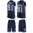 Nike Tennessee Titans #91 Cameron Wake Navy Blue Team Color Mens Stitched NFL Limited Tank Top Suit Jersey