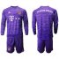 Bayern Munchen Blank Purple Goalkeeper Long Sleeves Soccer Club Jersey