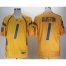 West Virginia Mountaineers 1 Tavon Austin Yellow College Football NCAA Jersey