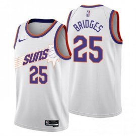 Nike Phoenix Suns #25 Mikal Bridges Mens 2022-23 City Edition NBA Jersey – Cherry Blossom White Mens