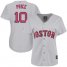 Boston Red Sox #10 David Price Grey Road Womens Stitched MLB Jersey