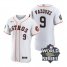 Astros 9 Christian Vazquez White Nike 2022 World Series Flexbase Jersey
