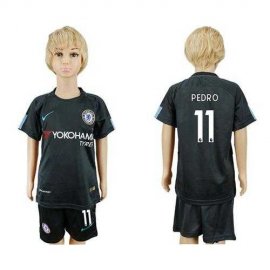 Chelsea #11 Pedro Sec Away Kid Soccer Club Jersey