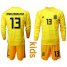 Spain #13 Arrizabalaga Yellow Long Sleeves Goalkeeper Kid Soccer Country Jersey