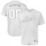 New York Mets Majestic 2019 Players Weekend Flex Base Authentic Roster Custom Jersey White