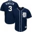 Detroit Tigers #3 Ian Kinsler Navy Blue Cool Base Stitched Youth MLB Jersey