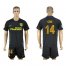 Atletico Madrid #14 Gabi Away Soccer Club Jersey