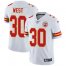 Nike Kansas City Chiefs #30 Charcandrick West White Mens Stitched NFL Vapor Untouchable Limited Jersey