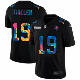 Minnesota Minnesota Vikings #19 Adam Thielen Mens Nike Multi-Color Black 2020 NFL Crucial Catch Vapor Untouchable Limited Jersey