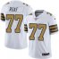 Nike New Orleans Saints #77 Willie Roaf White Mens Stitched NFL Limited Rush Jersey
