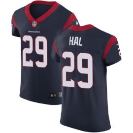 Nike Houston Texans #29 Andre Hal Navy Blue Team Color Mens Stitched NFL Vapor Untouchable Elite Jersey