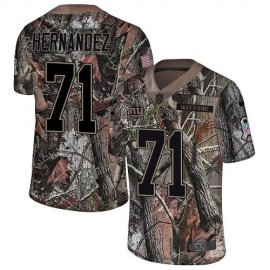 Nike New York Giants #71 Will Hernandez Camo Mens Stitched NFL Limited Rush Realtree Jersey