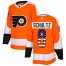 Adidas Philadelphia Flyers #8 Dave Schultz Orange Home Authentic USA Flag Stitched NHL Jersey
