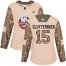 Adidas New York Islanders #15 Cal Clutterbuck Camo Authentic 2017 Veterans Day Womens Stitched NHL Jersey