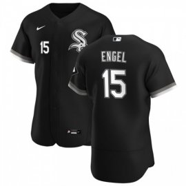 Chicago White Sox #15 Adam Engel Mens Nike Black Alternate 2020 Authentic Player MLB Jersey