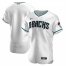 Arizona Diamondbacks Mens Nike White Teal Authentic Alternate Team MLB Jersey
