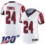 Nike Atlanta Falcons #24 A.J. Terrell White Womens Stitched NFL 100th Season Vapor Untouchable Limited Jersey