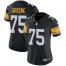 Nike Pittsburgh Steelers #75 Joe Greene Black Alternate Womens Stitched NFL Vapor Untouchable Limited Jersey